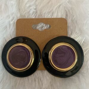 Vintage Pierced Button Earrings